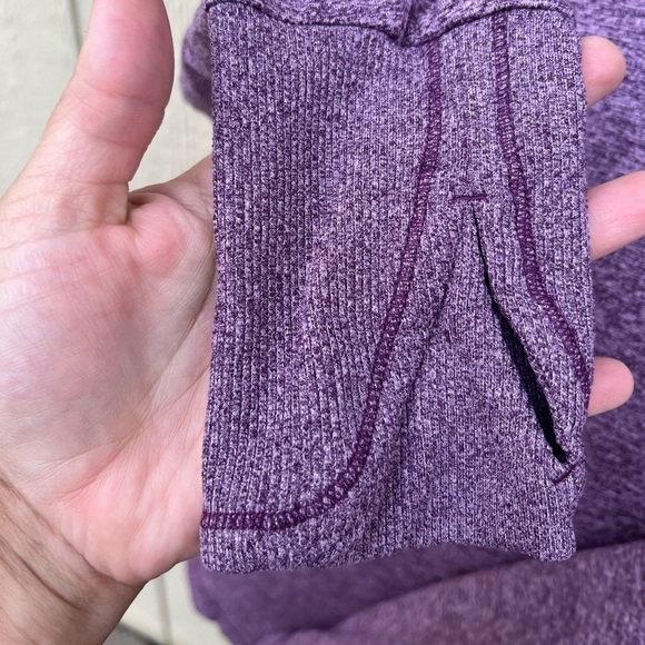 Athleta Upbeat Tempo Hooded Cardigan Wrap Purple Size Small - Picture 7 of 7